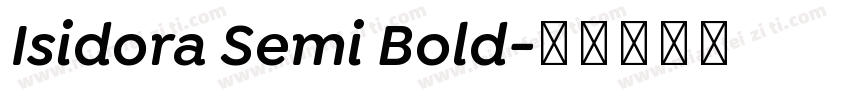 Isidora Semi Bold字体转换